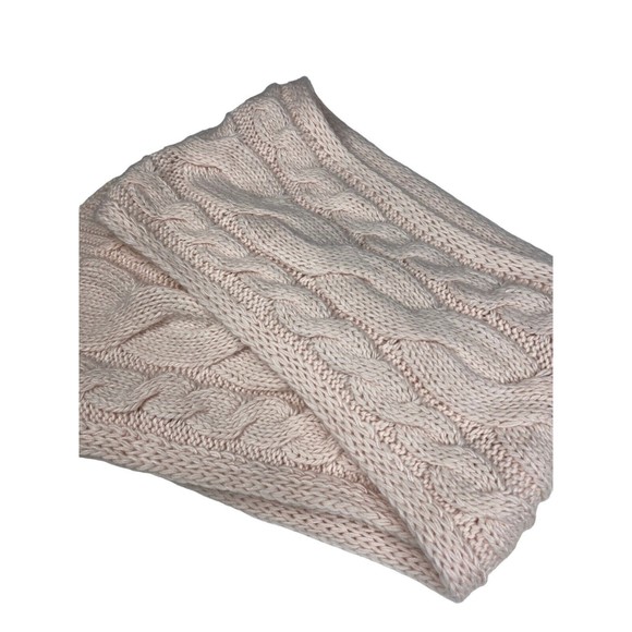 Michael Kors  Cable Knit Infinity Brown Scarf ONE SIZE - Picture 2 of 9